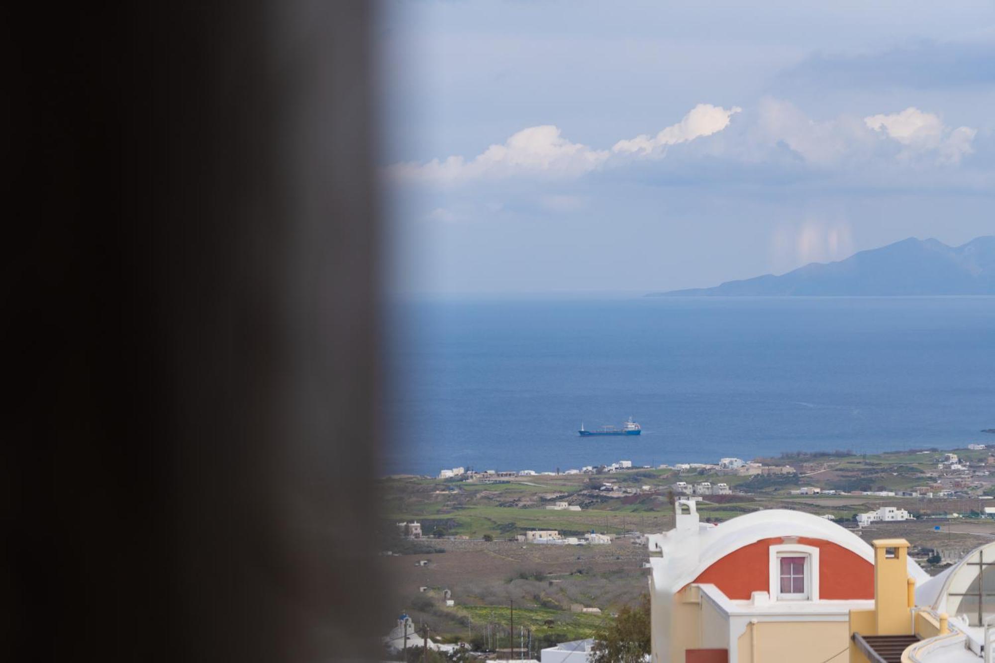 Central Seaview Heven Apartment In Fira  Exteriör bild