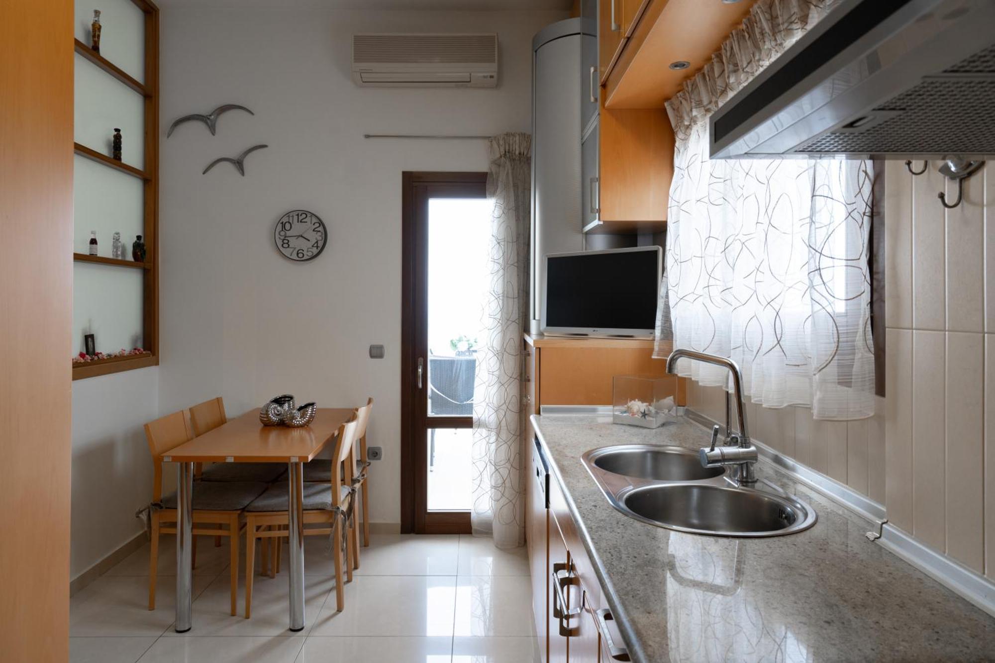 Central Seaview Heven Apartment In Fira  Exteriör bild