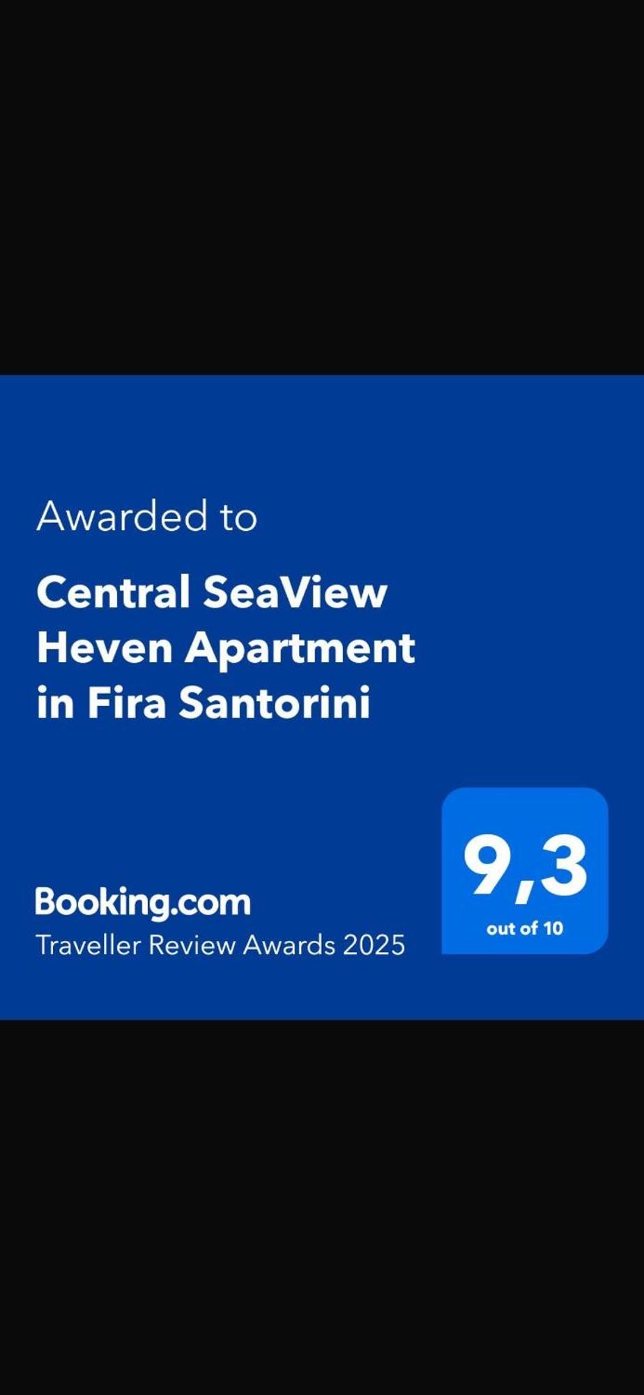 Central Seaview Heven Apartment In Fira  Exteriör bild